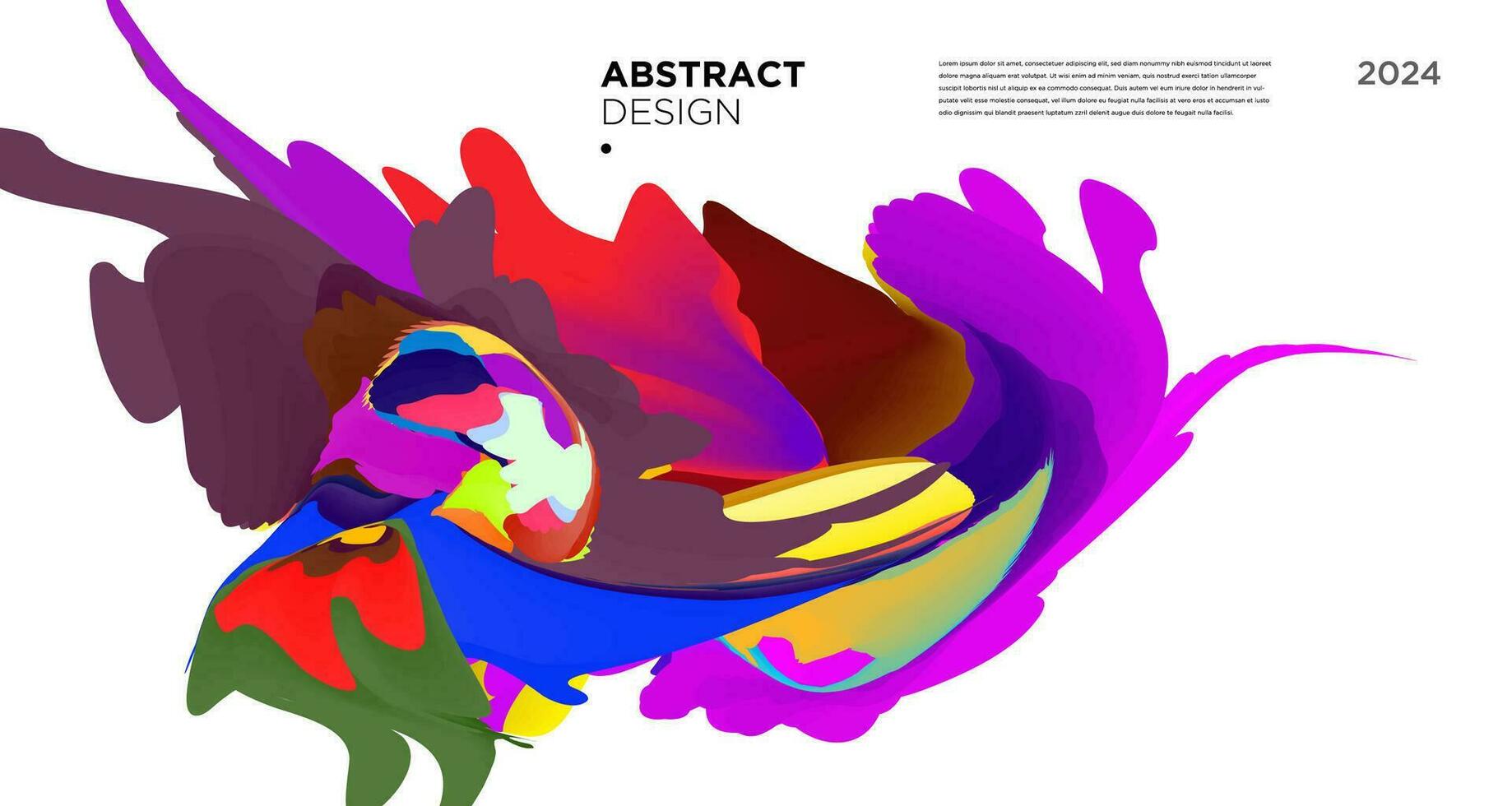 vetor colorida abstrato psicodélico líquido e fluido fundo padronizar 2024