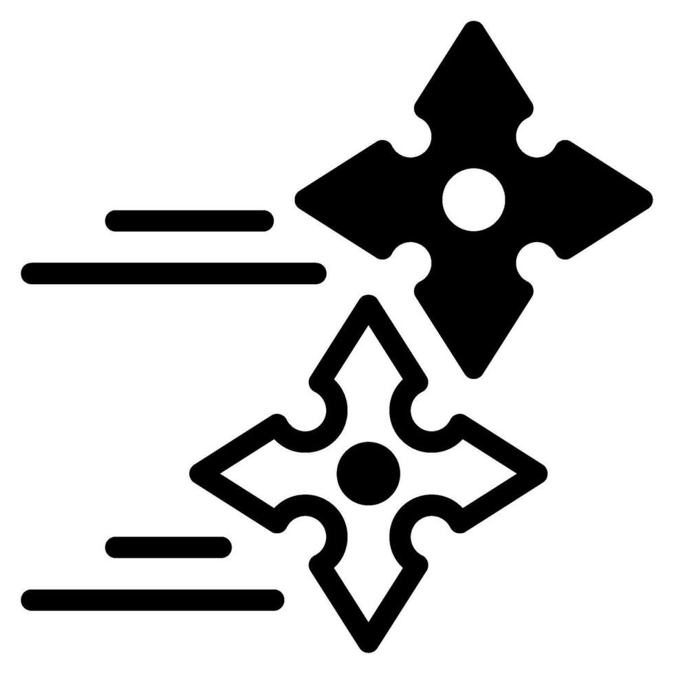 Shuriken ícone ilustração, para uiux, infográfico, etc vetor