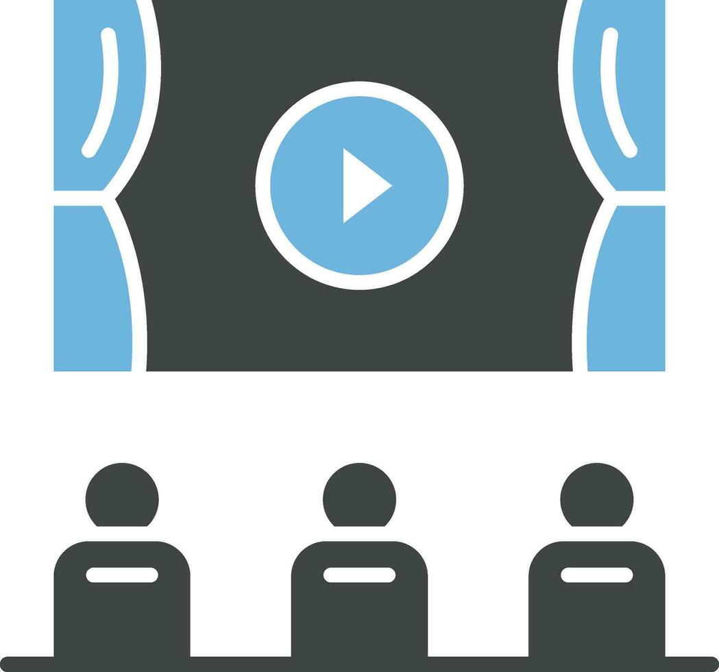 cinema ícone vetor imagem. adequado para Móvel aplicativos, rede apps e impressão meios de comunicação.