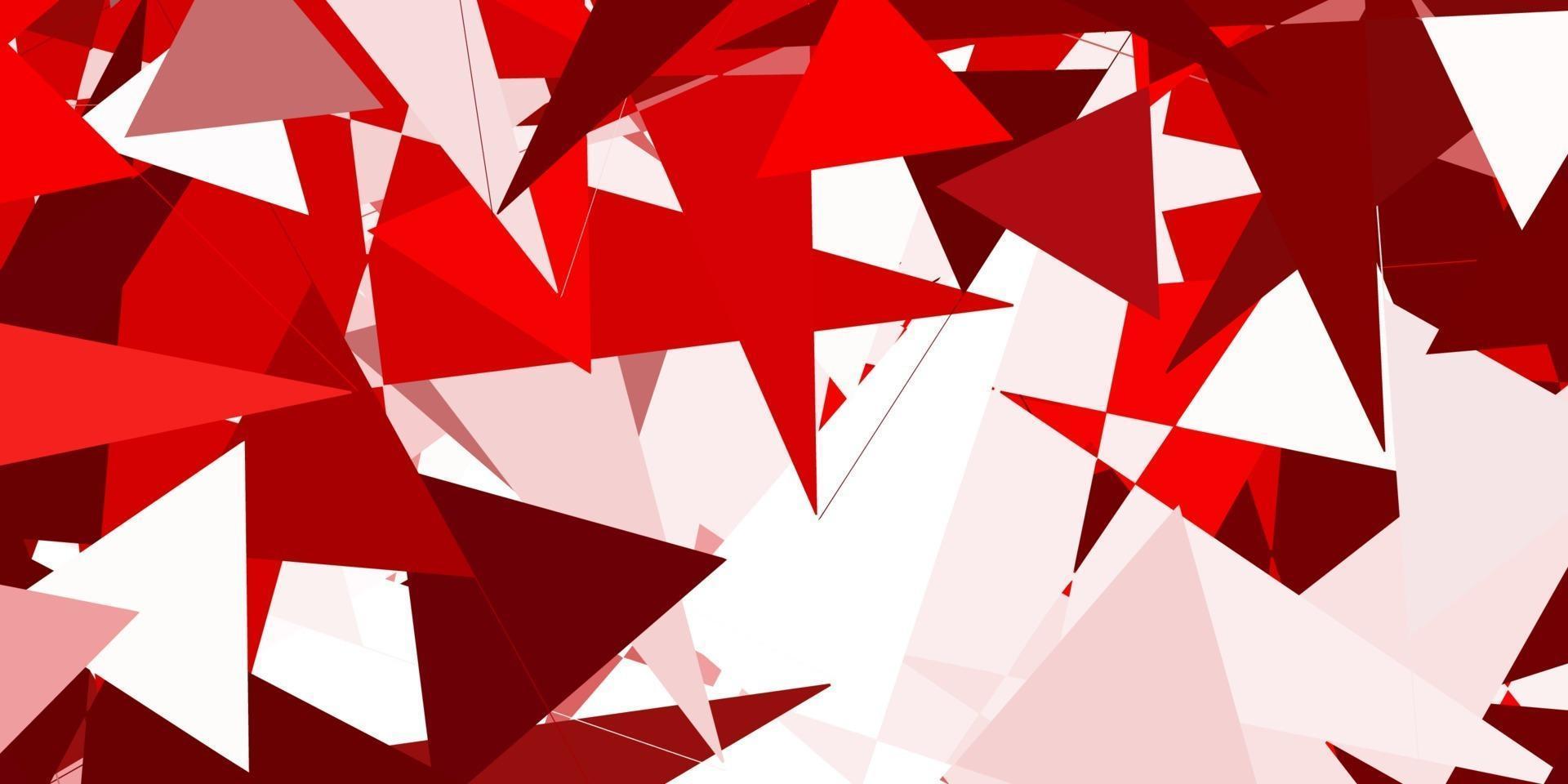 fundo vector vermelho claro com triângulos.