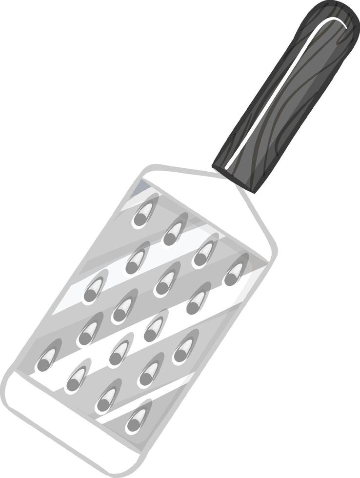 ralador ou triturador de utensílios de cozinha isolado no fundo branco vetor