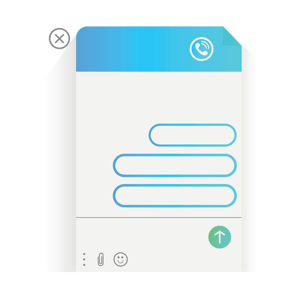 uma janela pop-up online para ajudar o usuário. a janela do messenger. bate-papo vetor