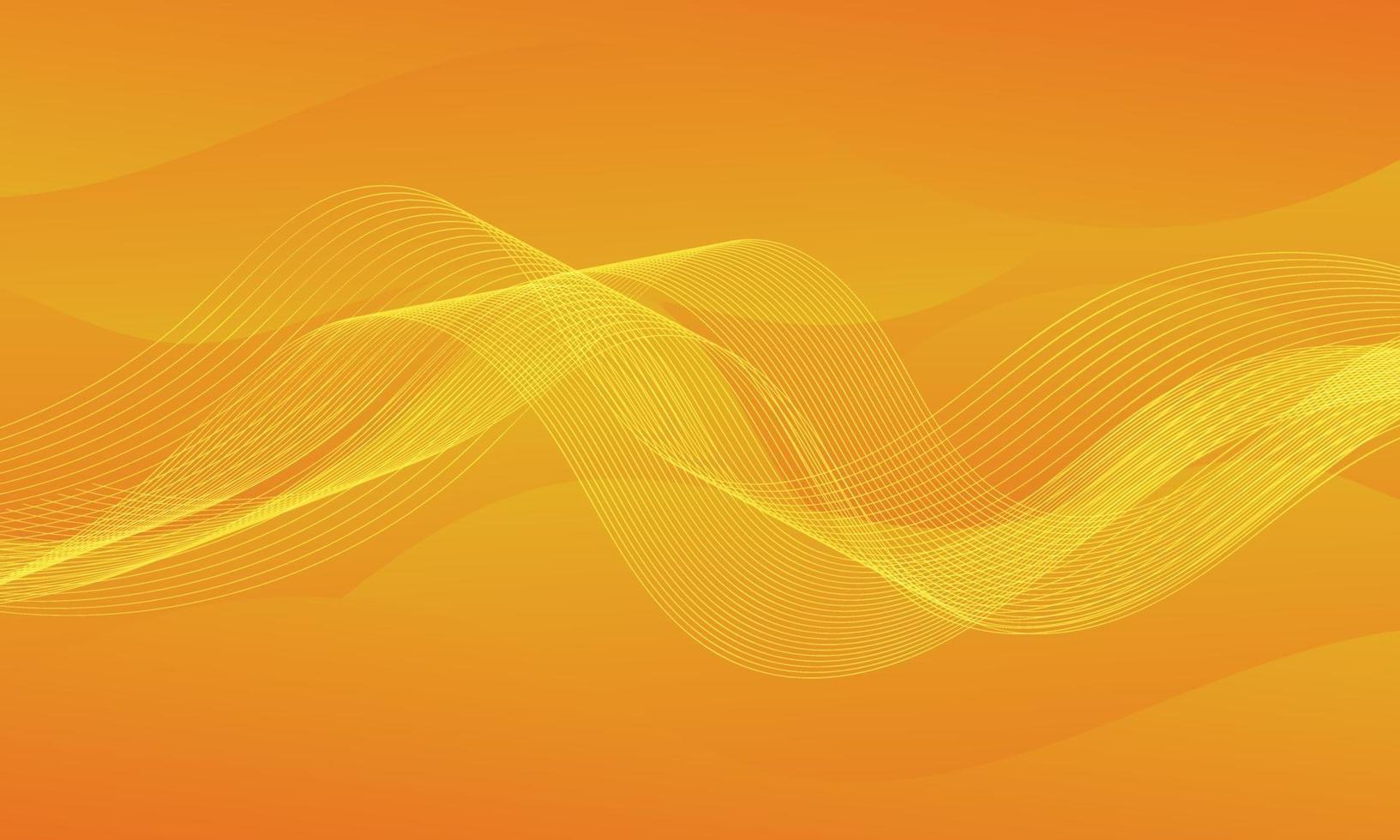 fundo de onda fluido laranja abstrato vetor
