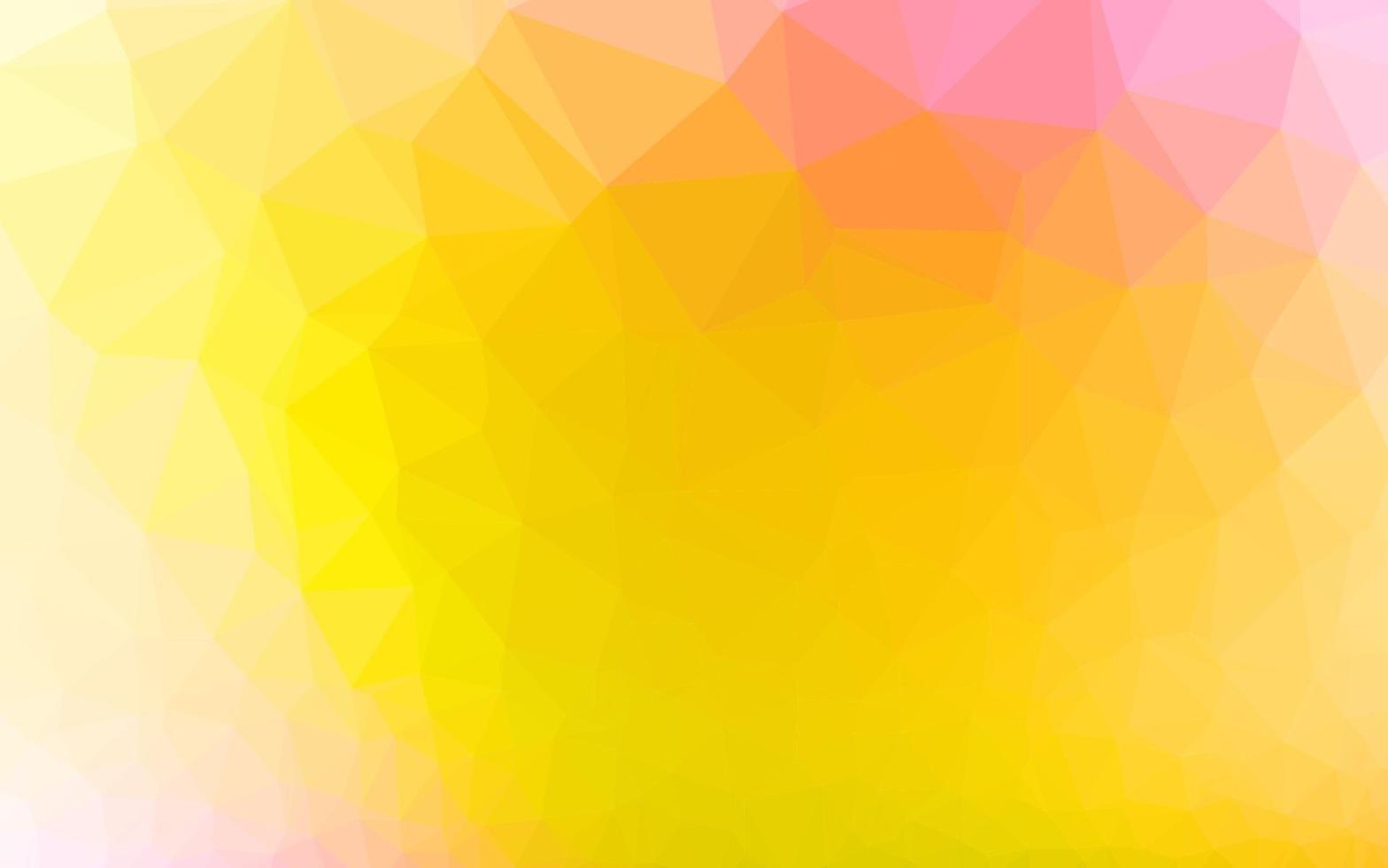 layout abstrato do polígono do vetor rosa claro, amarelo.