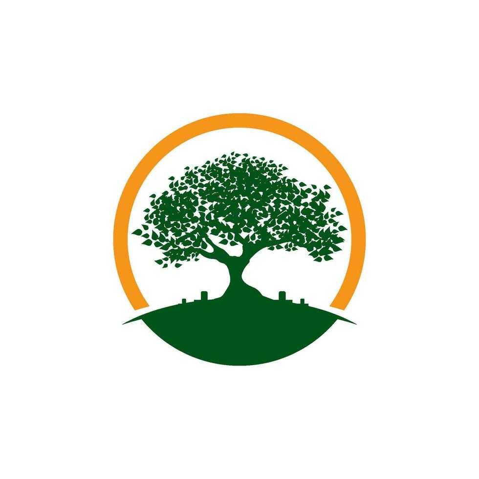 logotipos da ecologia de folhas verdes vetor