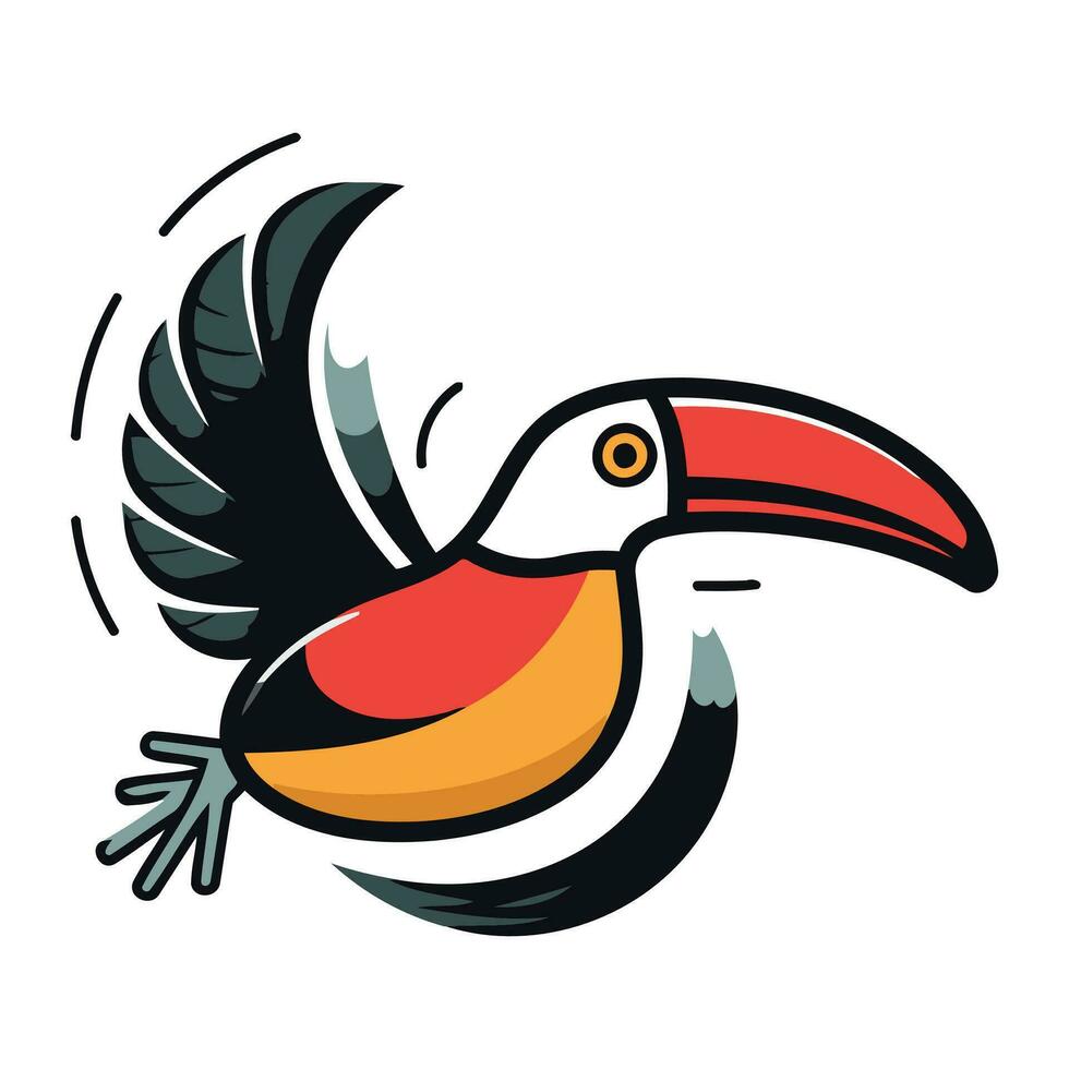 tucano ícone. desenho animado ilustração do tucano vetor ícone para rede