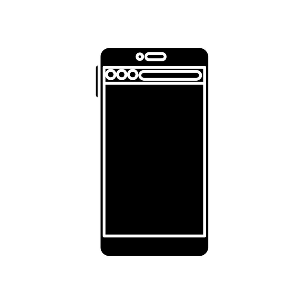 desenho de vetor de ícone de smartphone isolado
