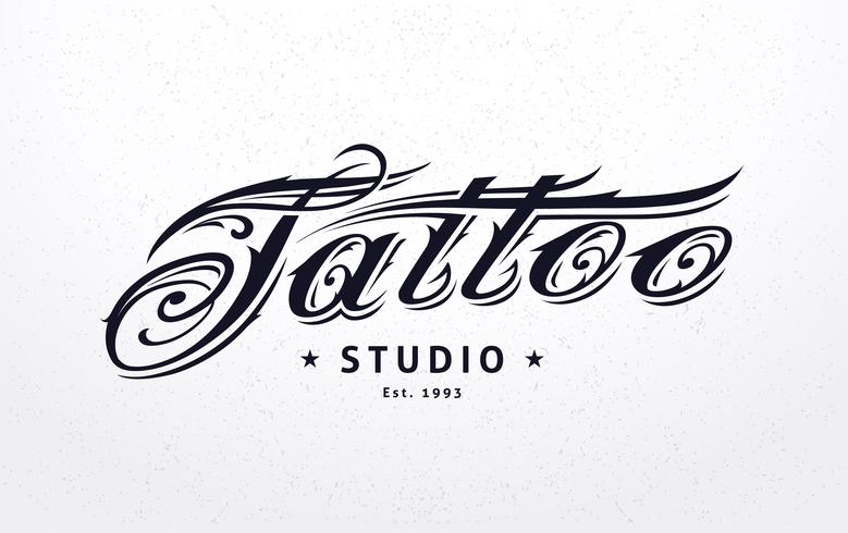 Tatuagem Lettering vetor