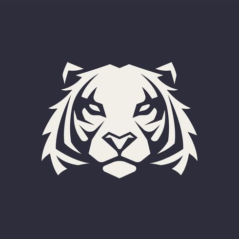 Ícone de vetor de mascote de tigre