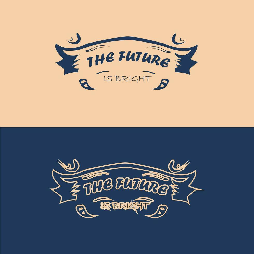 vintage Projeto a futuro é brilhante tipografia para impressão t camisa. vetor