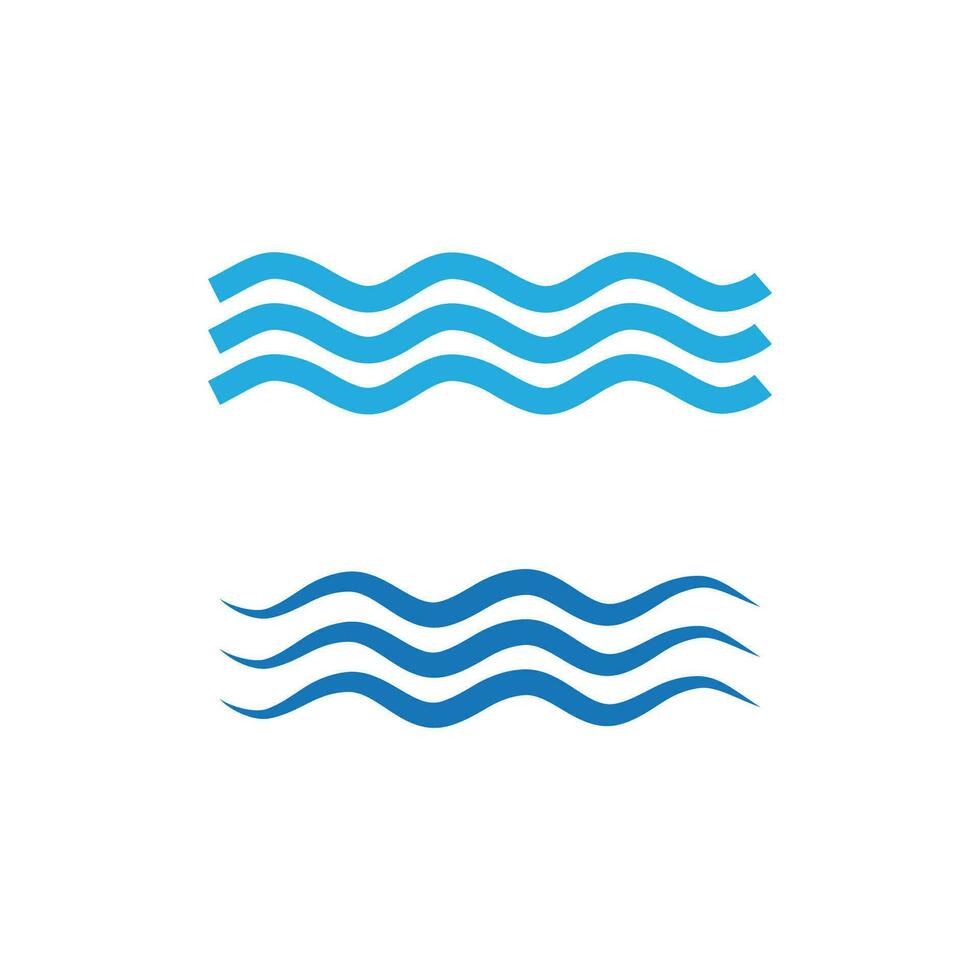 mar onda logotipo vetor o negócio elemento e símbolo