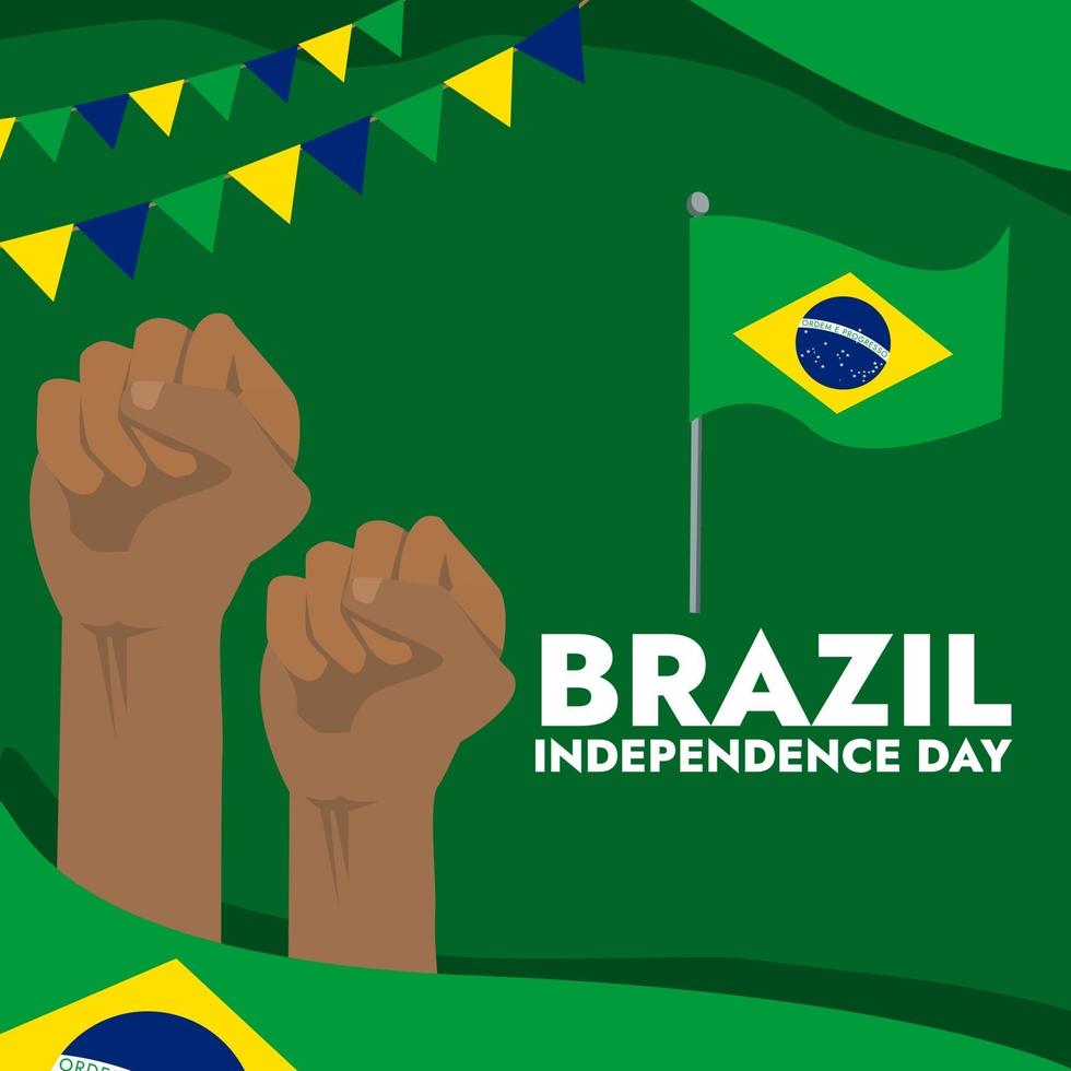 dia da independência do brasil 3 vetor