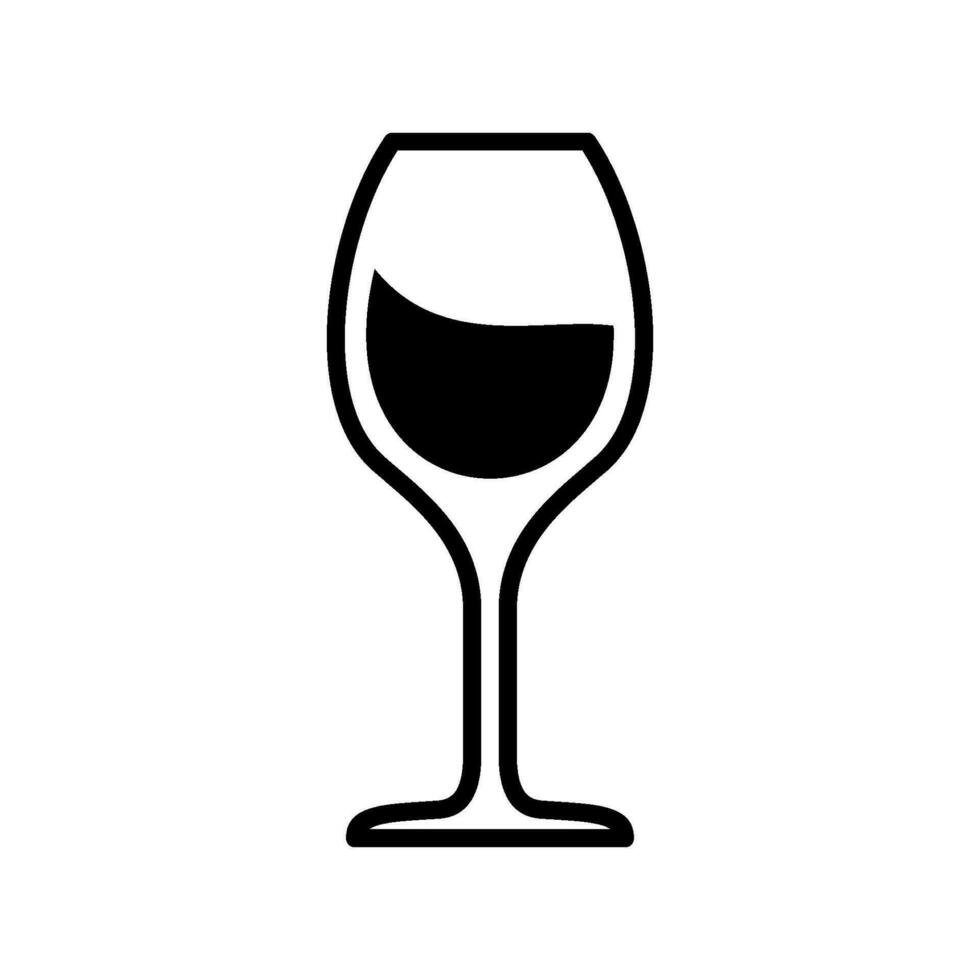 vinho vidro ícone vetor Projeto modelos simples e moderno