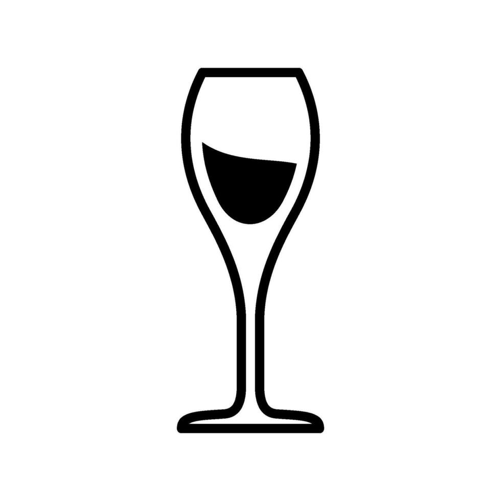 vinho vidro ícone vetor Projeto modelos simples e moderno