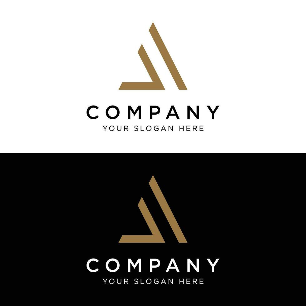 moderno e luxuoso geométrico triângulo abstrato modelo logotipo elemento.logotipo para negócios, marca e empresa. vetor