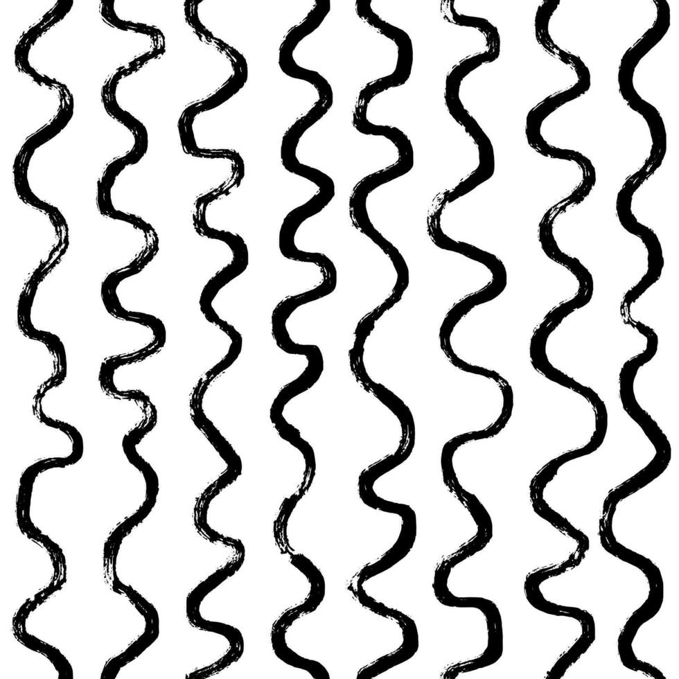 estético contemporâneo imprimível desatado padronizar com abstrato linha, ponto, forma escova acidente vascular encefálico dentro Preto e branco cores. boho fundo dentro minimalista estilo vetor ilustração para papel de parede tecido