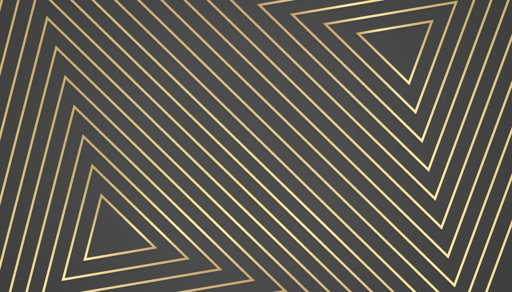 fundo abstrato geométrico de ouro preto. vetor