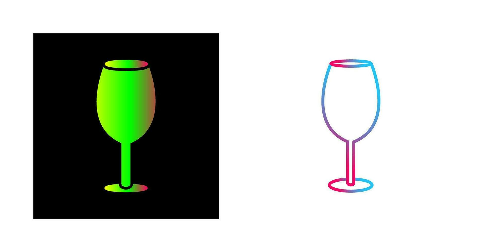 ícone de vetor de copo de vinho
