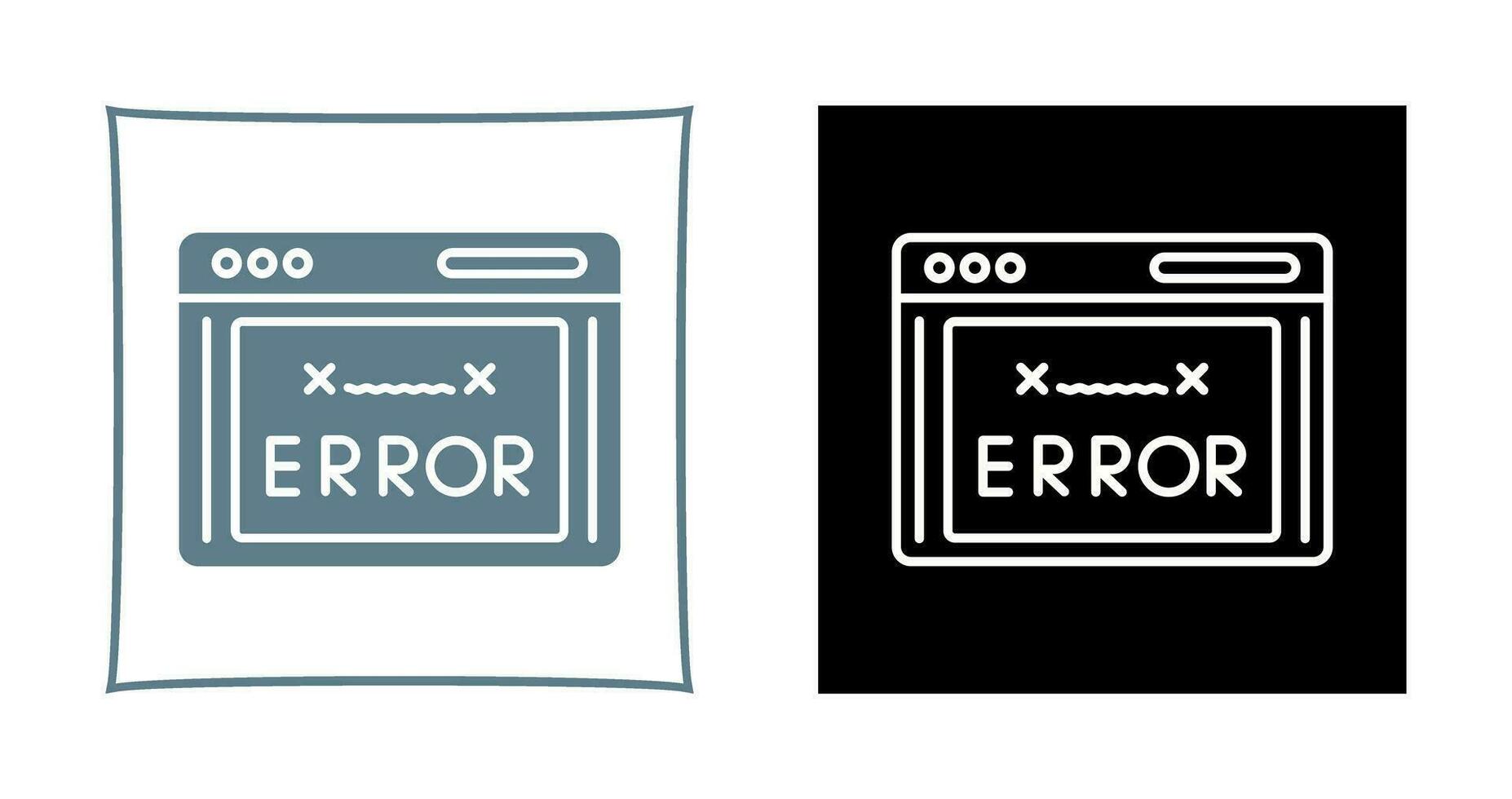 ícone de vetor de código de erro