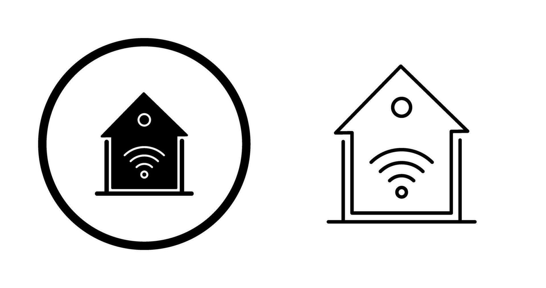 ícone de vetor de casa inteligente