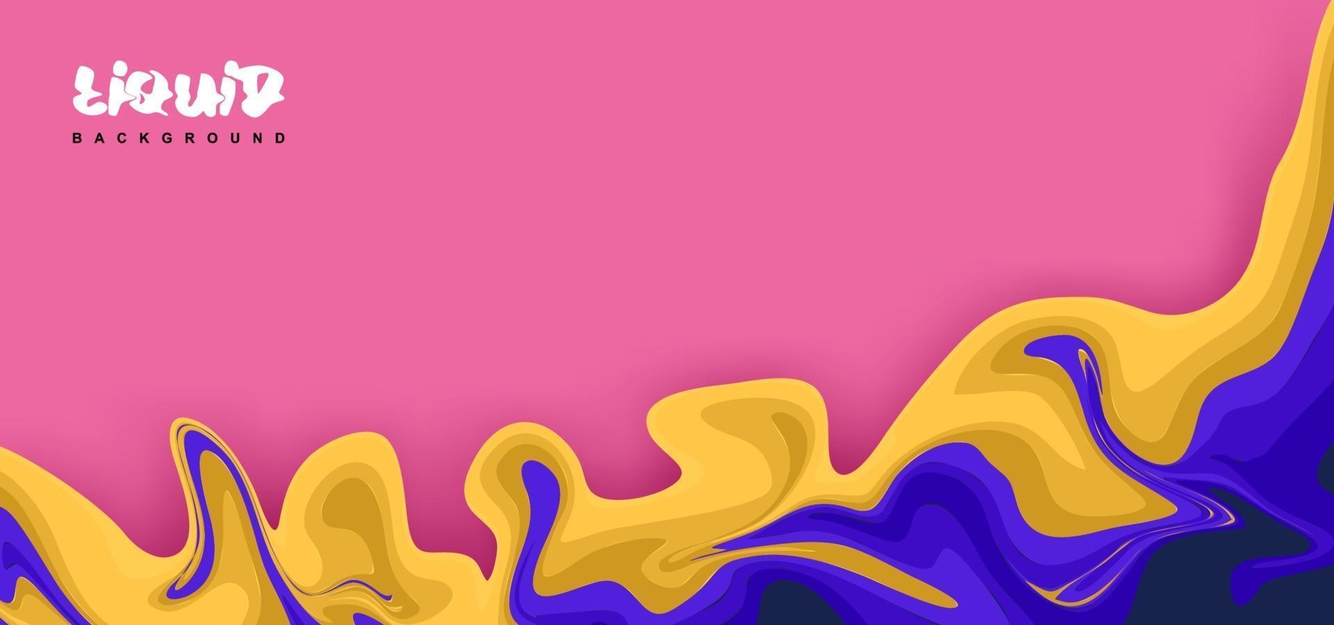 fundo líquido cores pastel pintura onda abstrata vetor