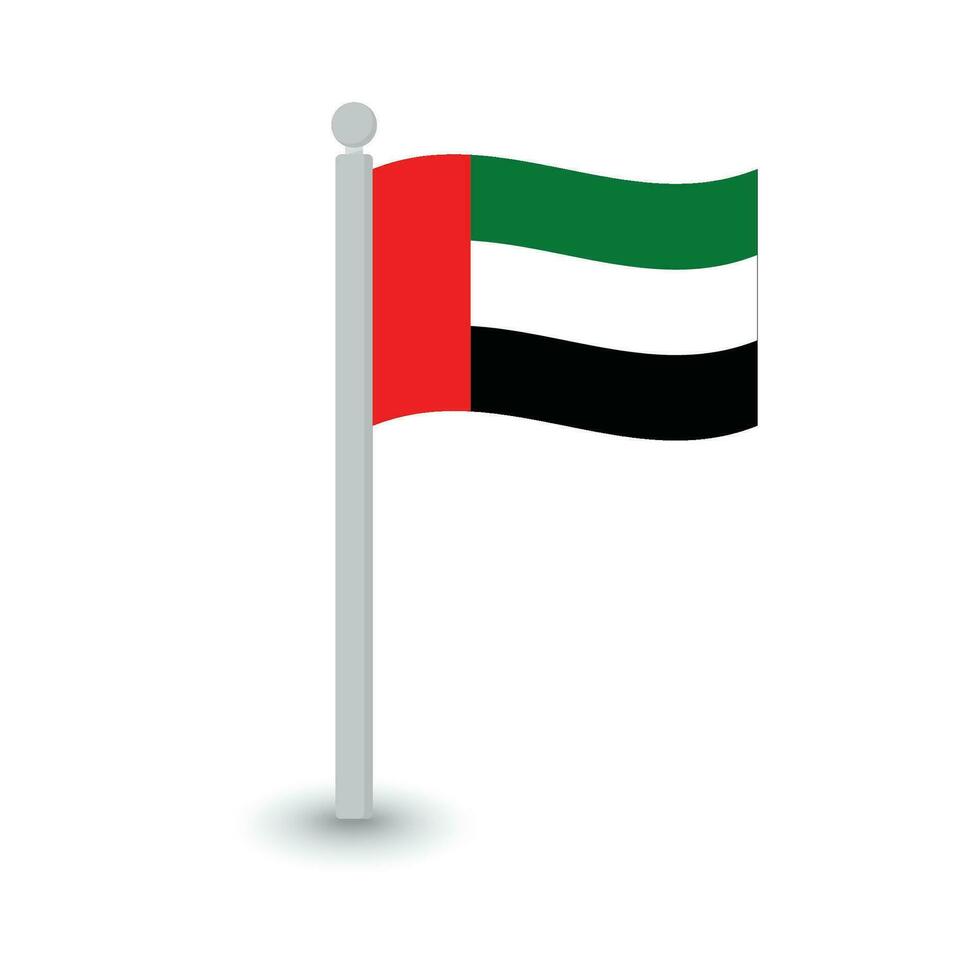 Unidos árabe Emirados bandeira Projeto bandeira vetor