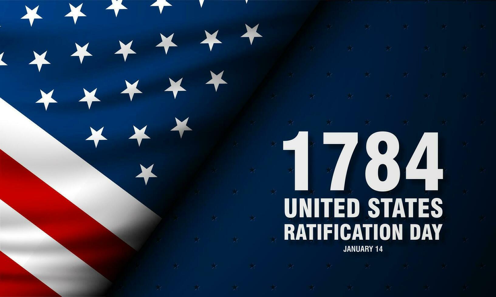 Unidos estados ratificação dia janeiro 14 fundo vetor ilustração