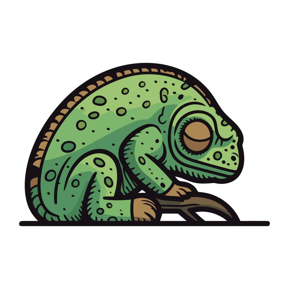 camaleão ícone. desenho animado ilustração do camaleão vetor ícone para rede