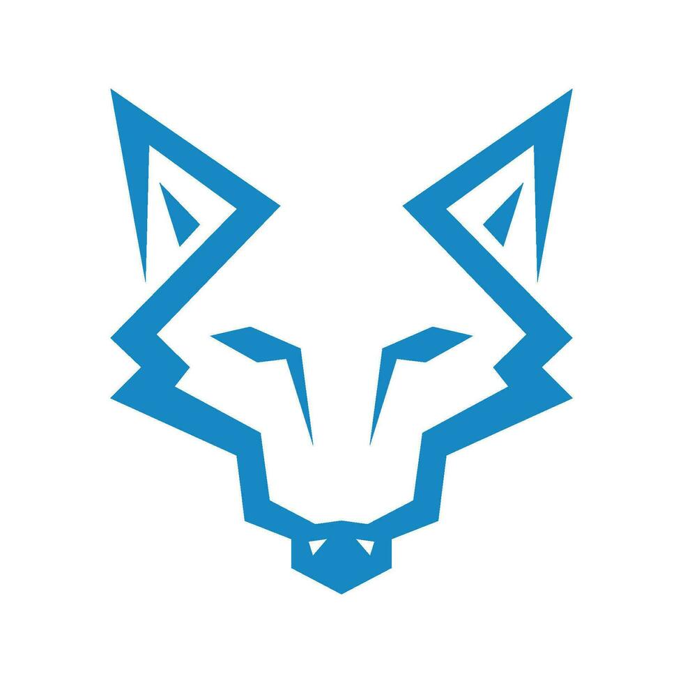 Lobo logotipo Projeto vetor