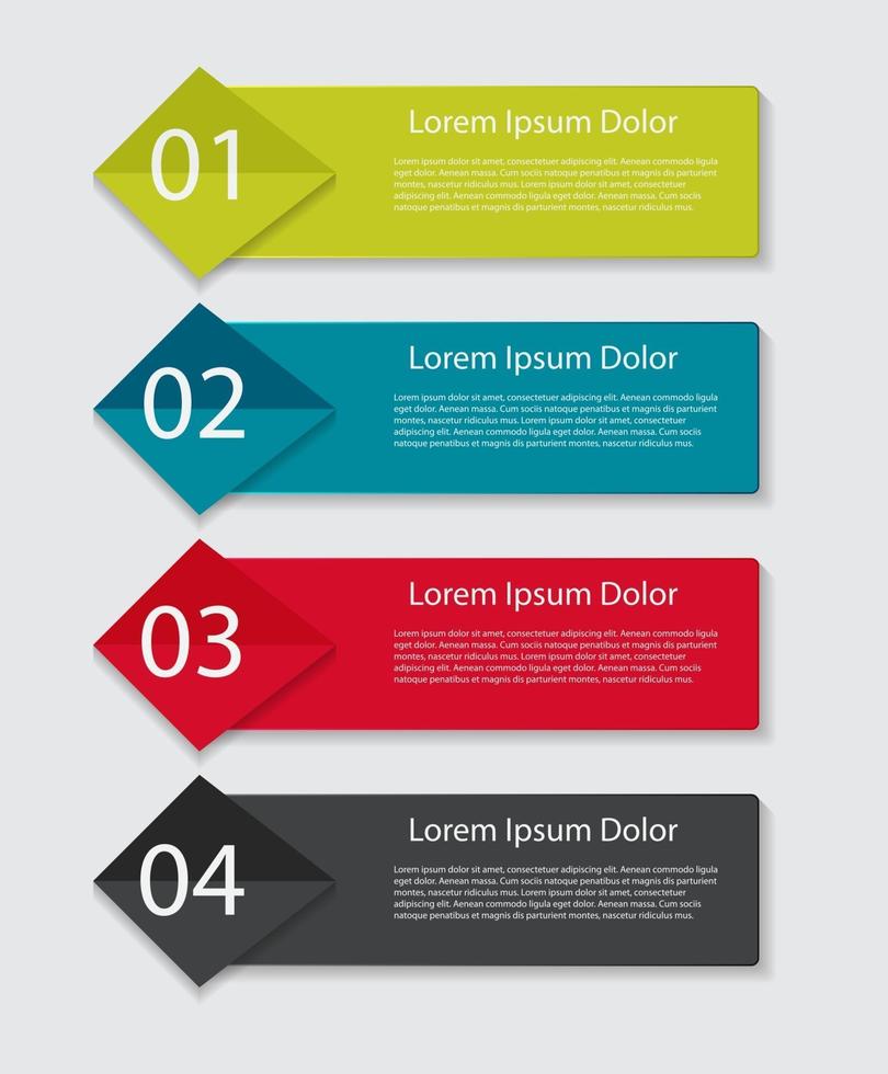 modelos de infográfico para ilustração vetorial de negócios. vetor