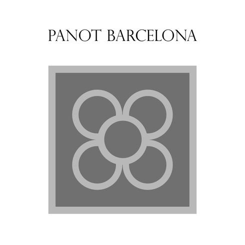 Panot, pavimento hidráulico típico de Barcelona vetor