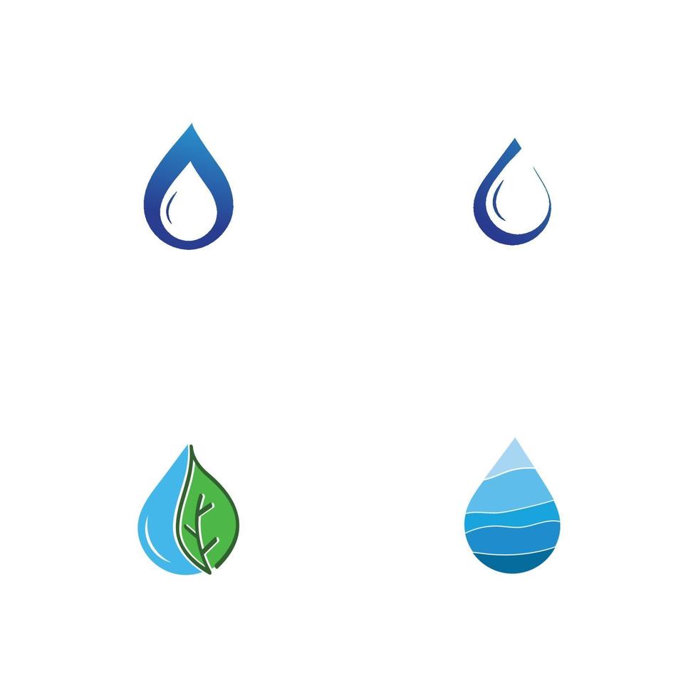 vetor de modelo de logotipo de gota d'água