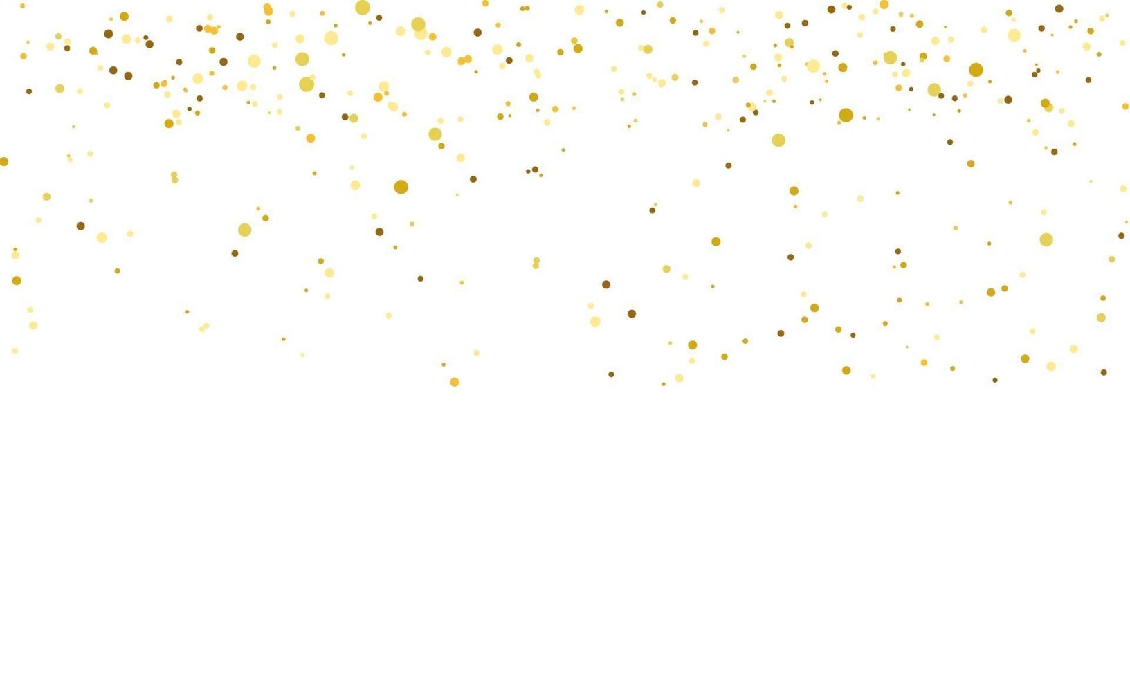 modelo de plano de fundo de celebração com fitas de confete e ouro. vetor