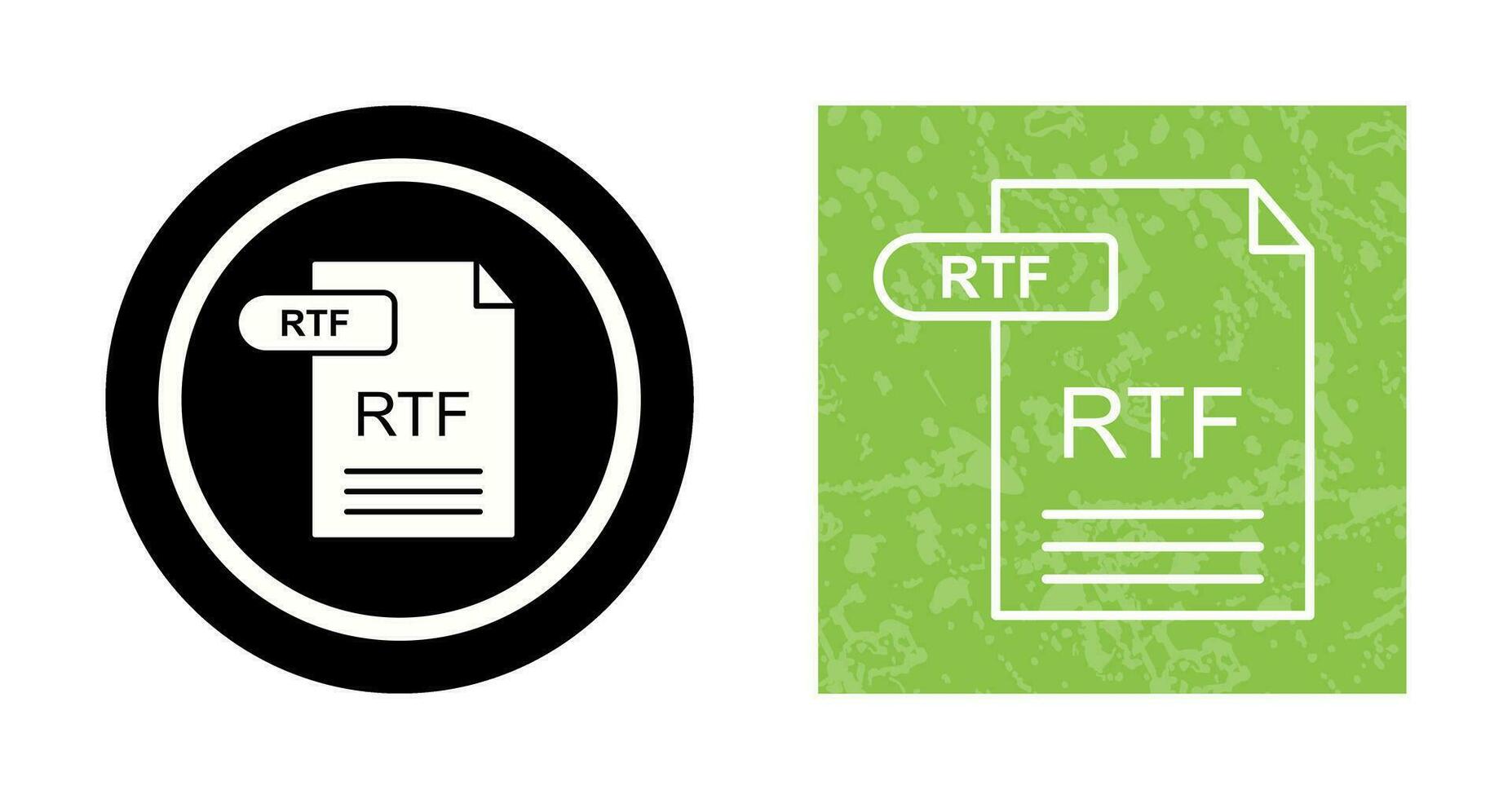 ícone de vetor rtf