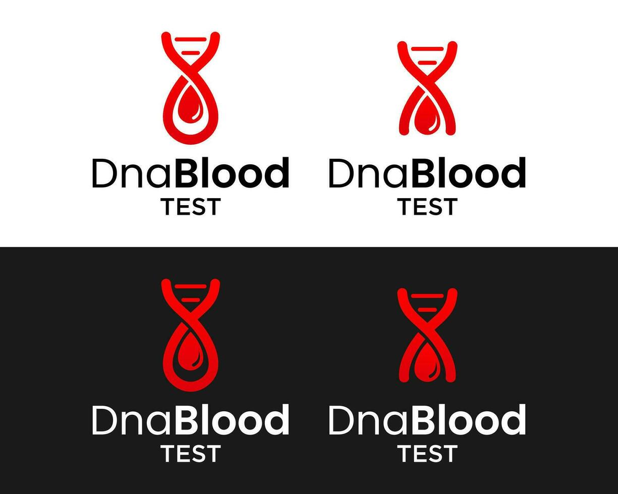 dna sangue Verifica laboratório saúde pesquisa logotipo Projeto. vetor