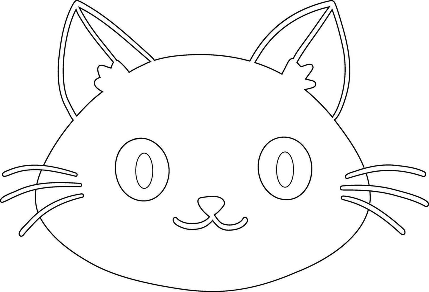 gato focinho desenhando decoração e Projeto. vetor