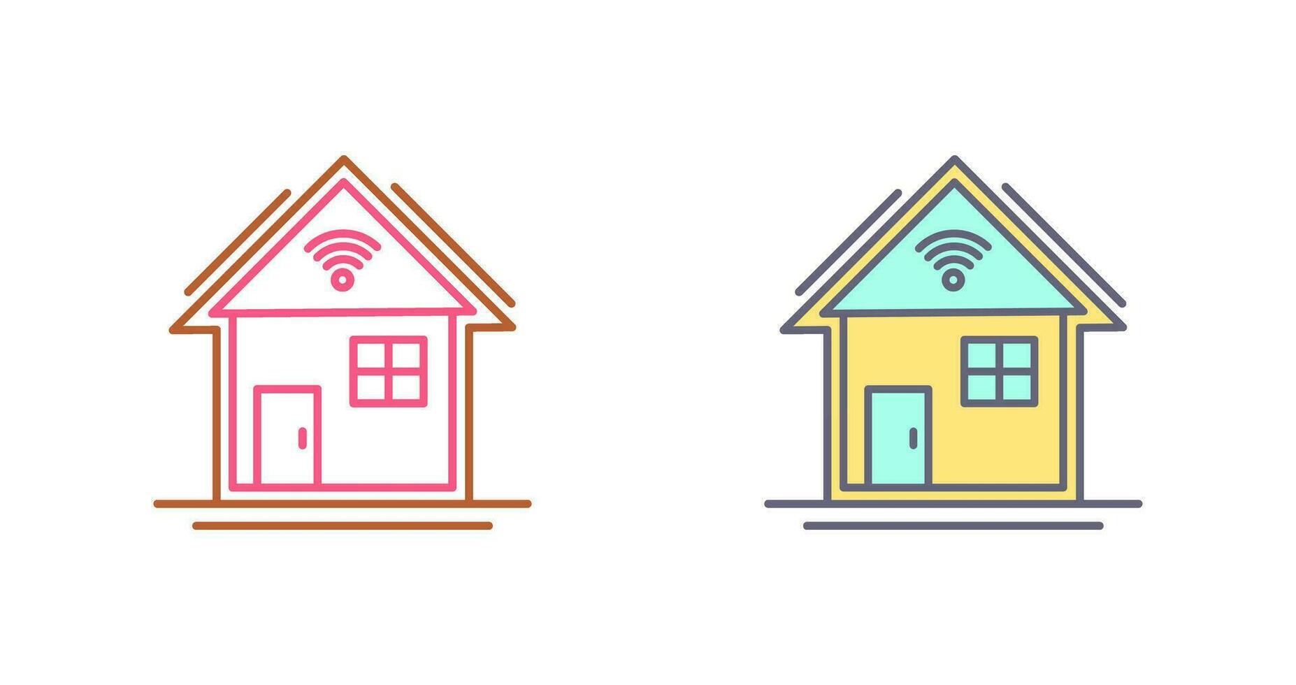 ícone de vetor de casa inteligente