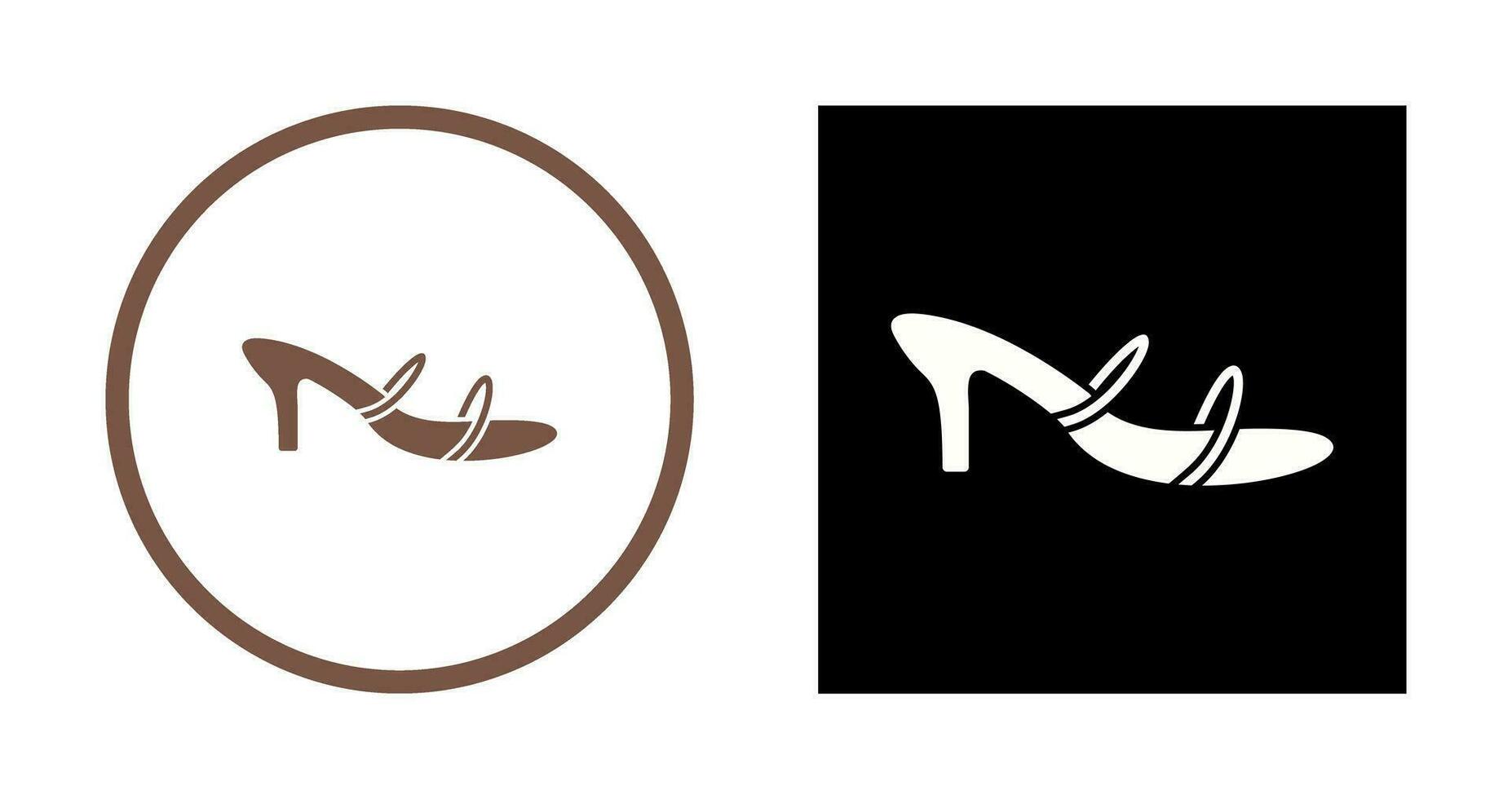 ícone de vetor de sandálias elegantes