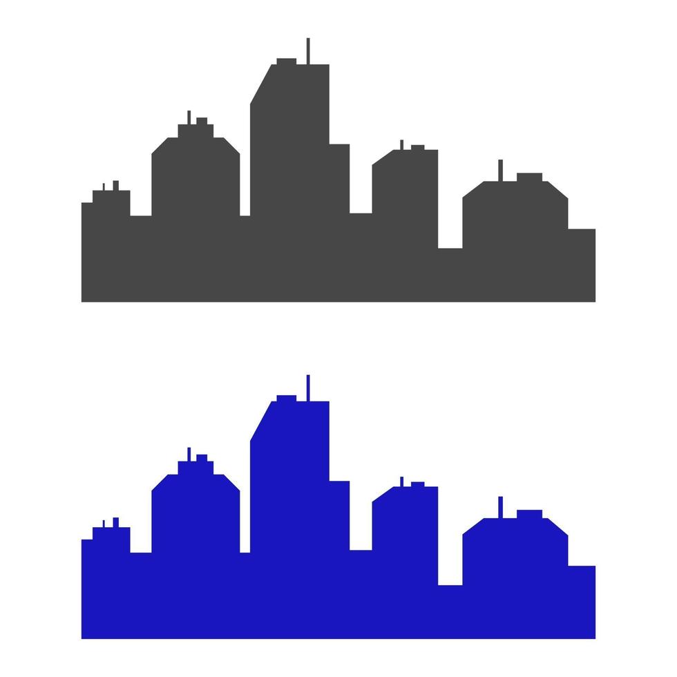 skyline da cidade ilustrada em fundo branco vetor