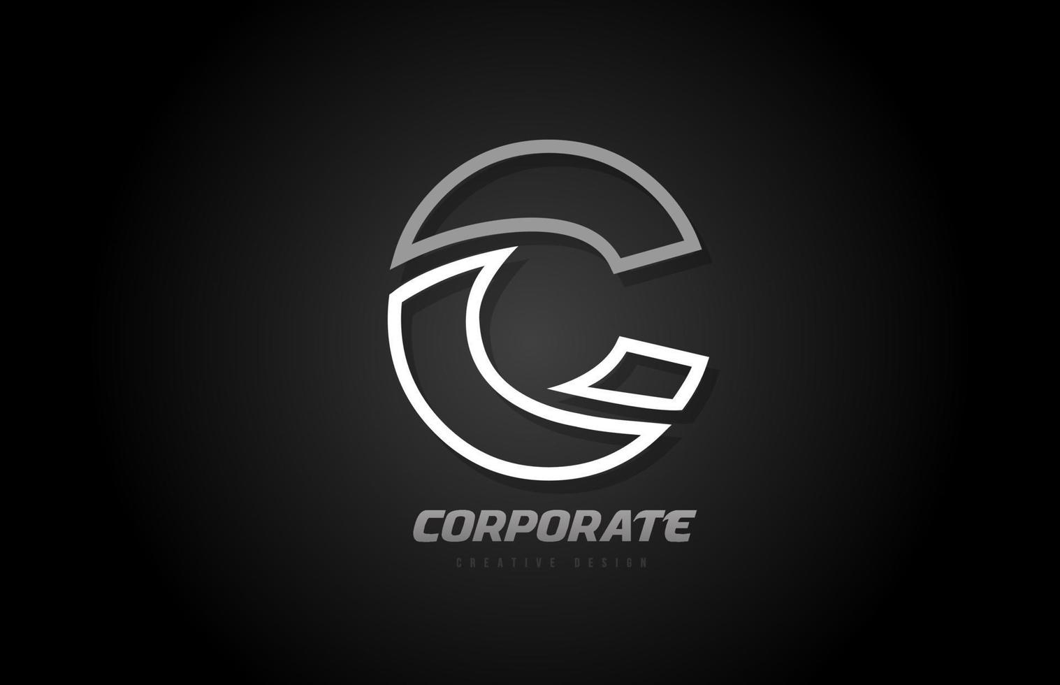 ícone de design de alfabeto de logotipo de carta para negócios e empresa vetor