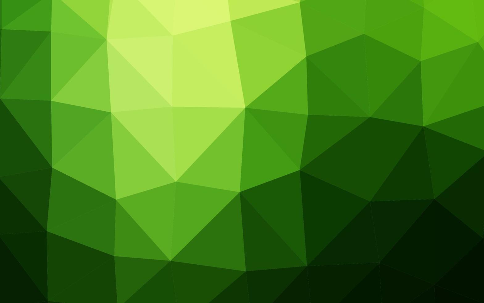 capa de mosaico de triângulo de vetor verde escuro.
