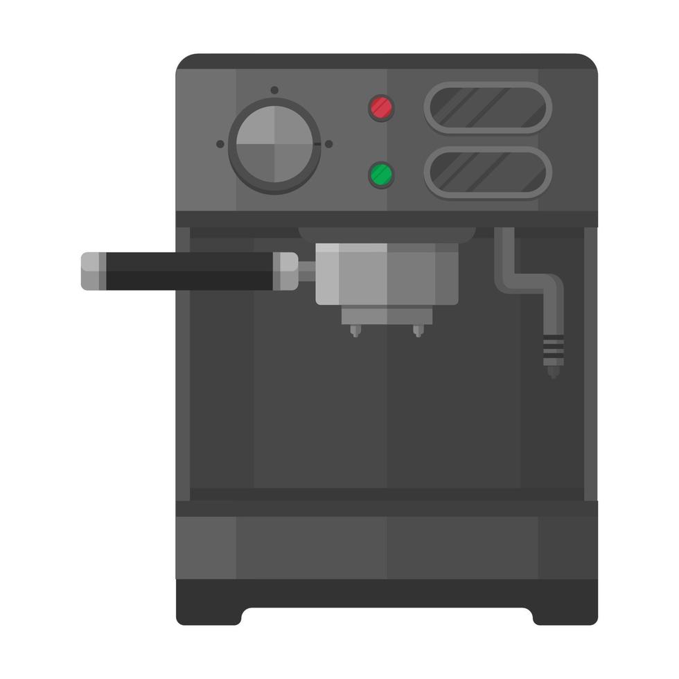 cafeteira eletrónica de design plano para cozinha vetor