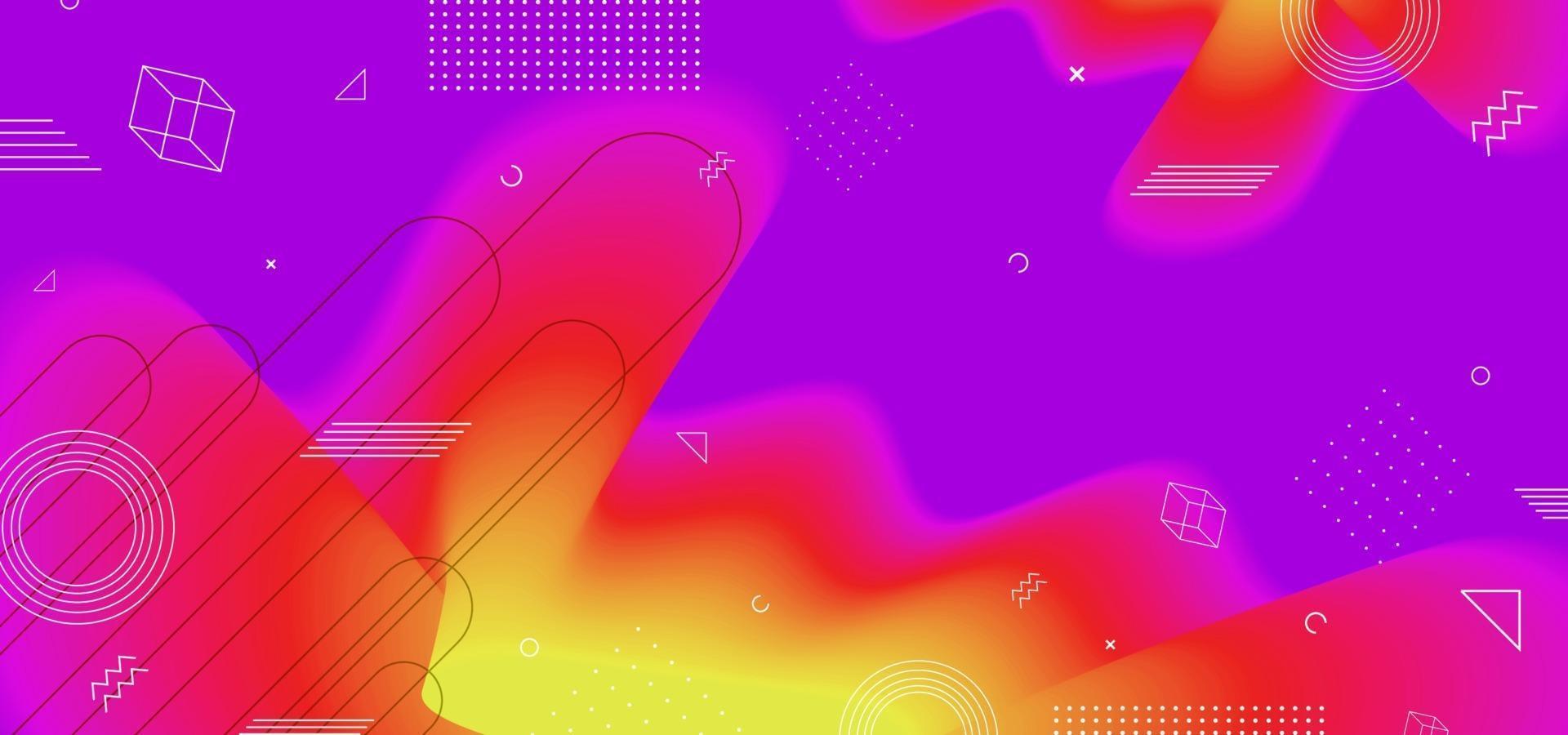 fundo abstrato gradiente de onda desenho geométrico futurista vetor
