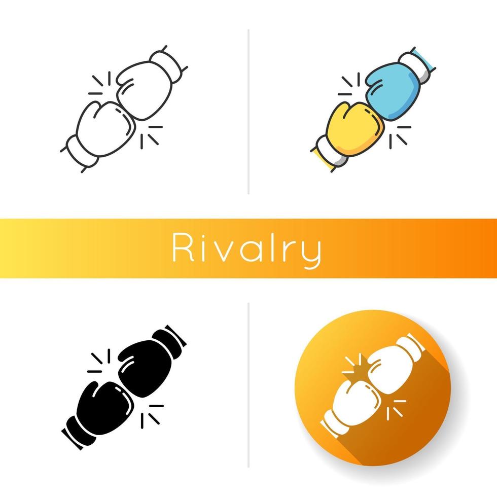 ícone de vetor de rivalidade