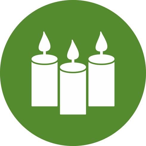 ícone de velas de vetor