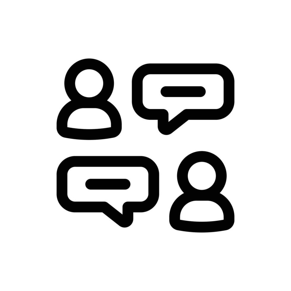 conversação ícone dentro na moda esboço estilo isolado em branco fundo. conversação silhueta símbolo para seu local na rede Internet projeto, logotipo, aplicativo, ui. vetor ilustração, eps10.