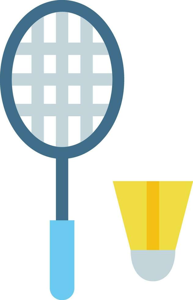 badminton ícone plano vetor ilustração