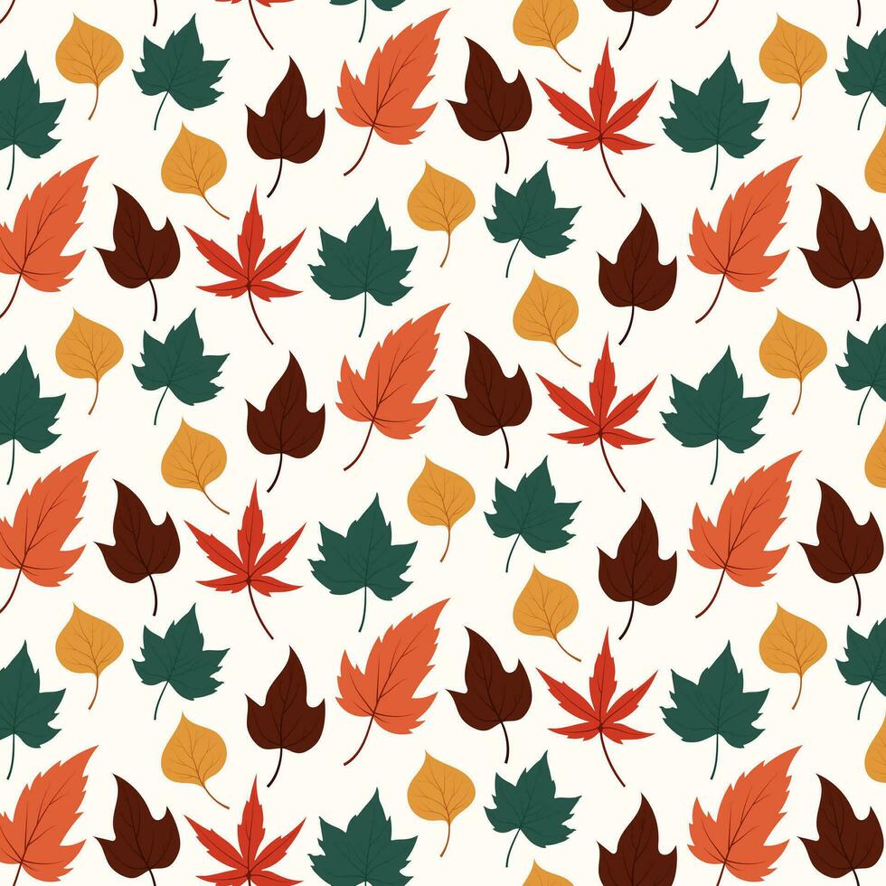 desatado padronizar com outono deixe o padronizar é ótimo para moda tecidos, têxtil gráficos, e imprime. vetor