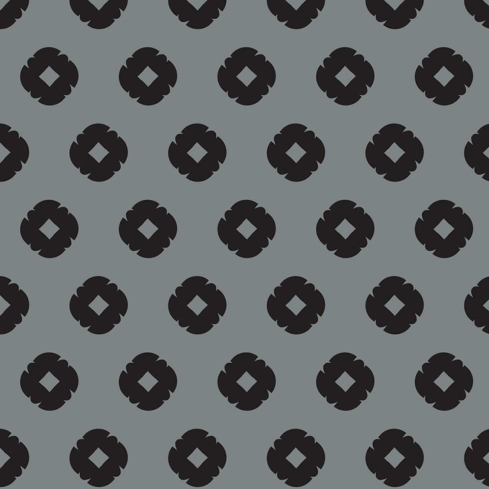 simples moderno abstrato vetor ondulado Preto cor flor volta padronizar em prata cinzento cinza cor fundo, perfeito para fundo, papel de parede