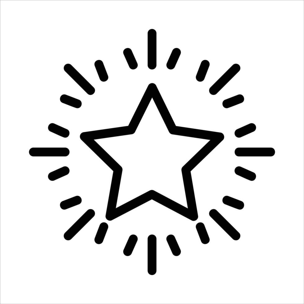 Estrela ícone ou logotipo ilustração para local na rede Internet. perfeito usar para web, padrão, design, etc. vetor